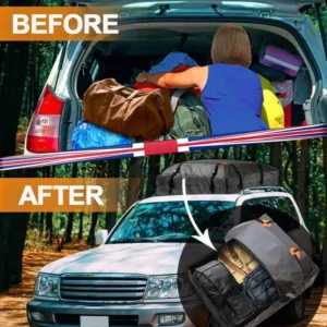 #AD Large Travel Car Roof Bag Rack Cargo Storage Luggage Waterproof B5Z4
